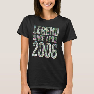 Camiseta 16th Birthday March Born  16 Years Legend Since 20