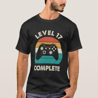 Camiseta 17º Aniversario de Boda por Completar el Nivel 17