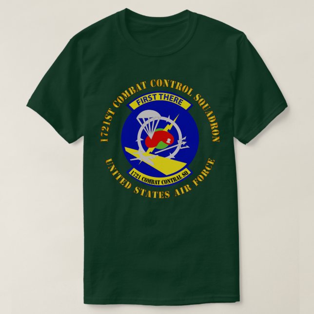 Camiseta 1721ª Escuadrón de Control de Combate SSI X (Diseño del anverso)