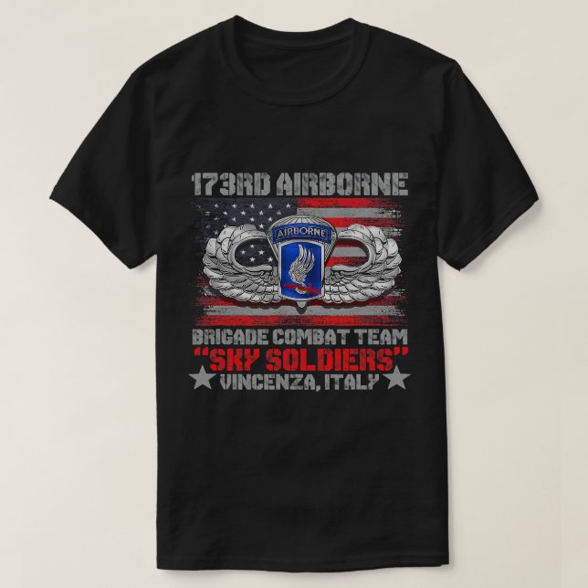 Camiseta 173.ª Brigada Aérea Equipo de Combate Bandera Esta (Diseño del anverso)