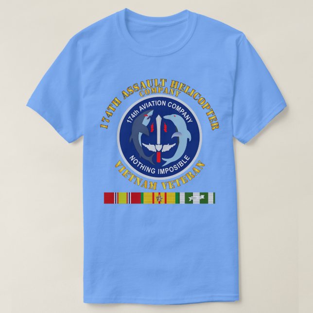 Camiseta 174.º AHC Vietnam Vet con VN SVC (Diseño del anverso)