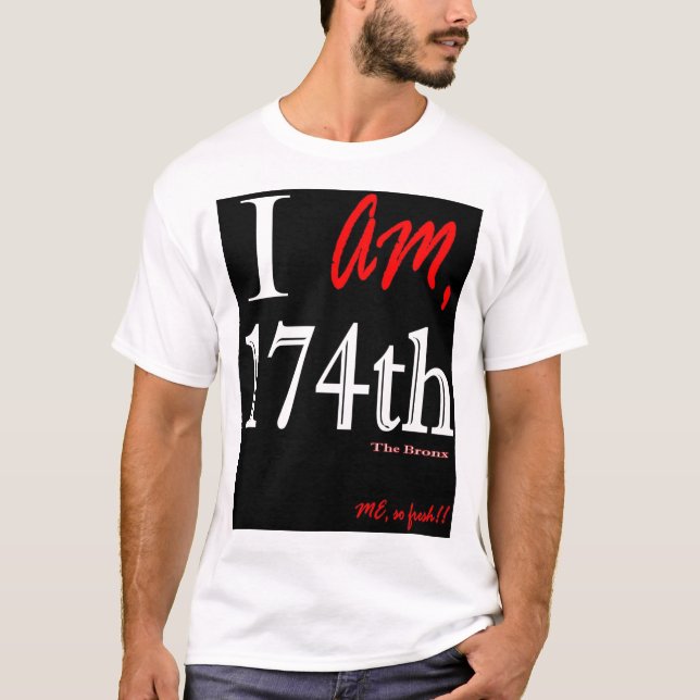 Camiseta 174o El Bronx - negro y blanco (Anverso)