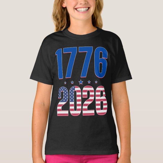 Camiseta 1776 2026 250 años de libertad  (Anverso)