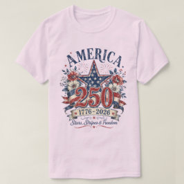 Camiseta 1776 - 2026 Estrellas, Franjas y Libertad, 4 de Ju
