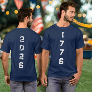 Camiseta 1776 2026 Semicuincuentenario Numérico Vertical