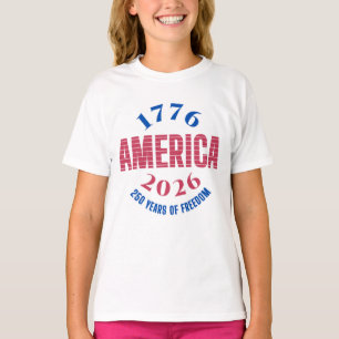 Camiseta 1776 AMÉRICA 2026 250 años de libertad