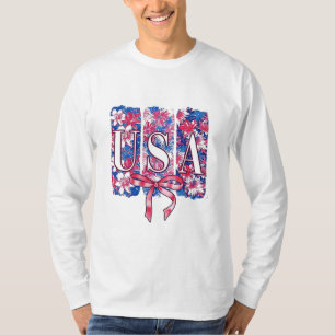 Camiseta 1776 América 4 de julio Flores Florales de Estados