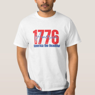 Camiseta 1776 América la Hermosa Patriótica USA Independenc