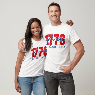 Camiseta 1776 América - Libertad y Libertad