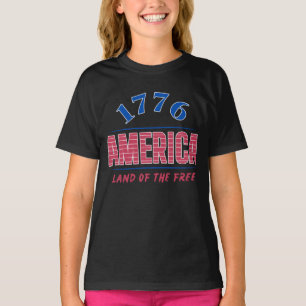 CAMISETA 1776 AMÉRICA TIERRA DE LOS LIBRES