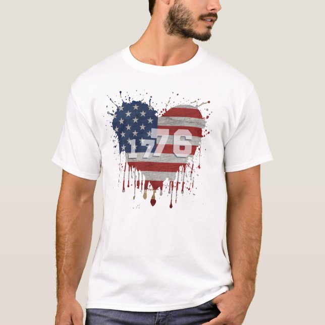 Camiseta 1776 American Flag (Anverso)