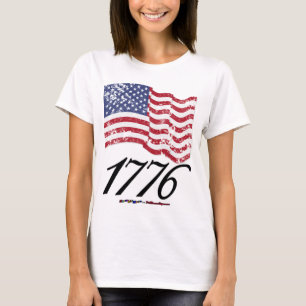 Camiseta 1776 apenó la bandera americana