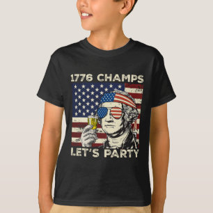 Camiseta 1776 Champs Washington Beer Beer 4 De Julio Nove