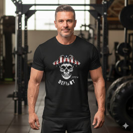 Camiseta 1776 Defiant Skull Patriot T-Shirt