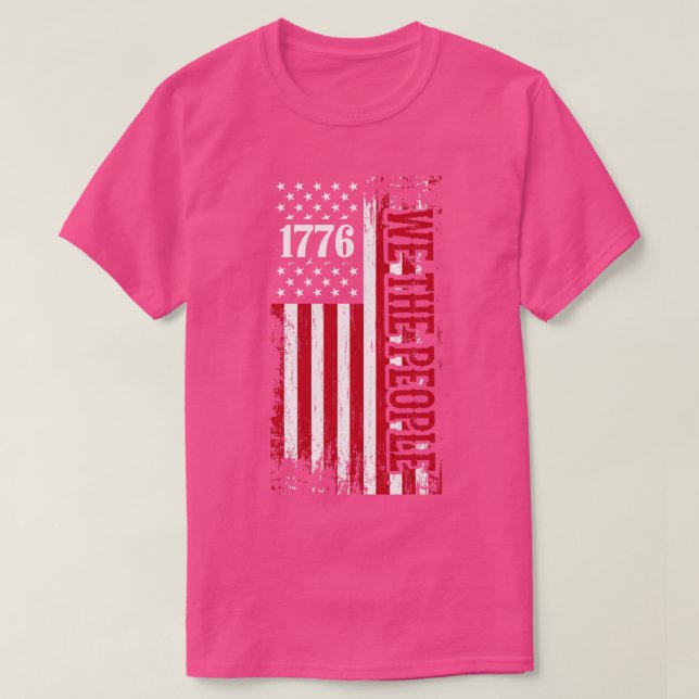 Camiseta 1776 Día Patriótico Nosotros el Pueblo (Diseño del anverso)