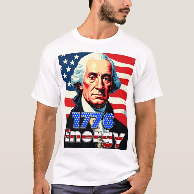 Camiseta 1776 Energía George Washington Shirt A (Anverso)