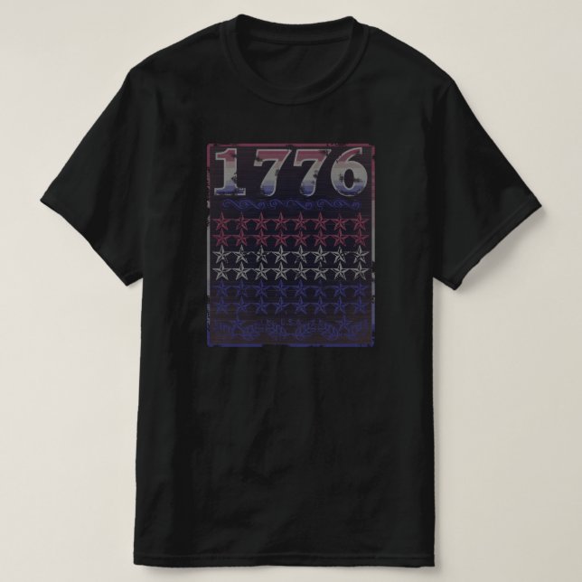 Camiseta 1776 Estrellas (Diseño del anverso)