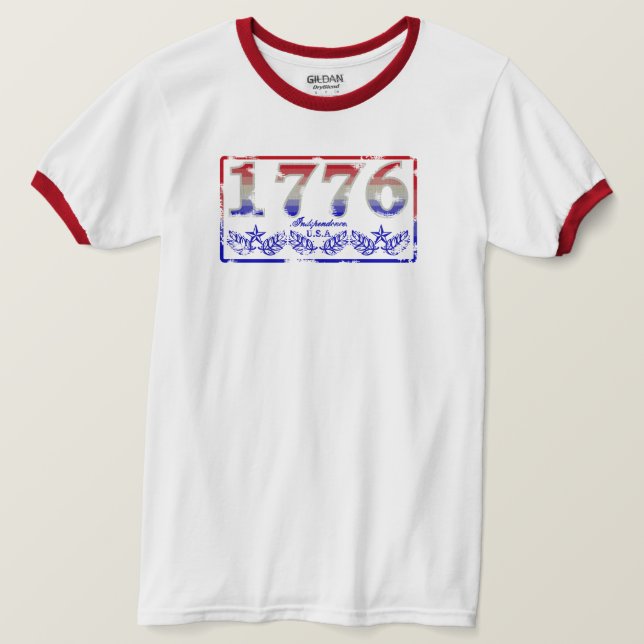 Camiseta 1776 Independencia (Anverso del diseño)