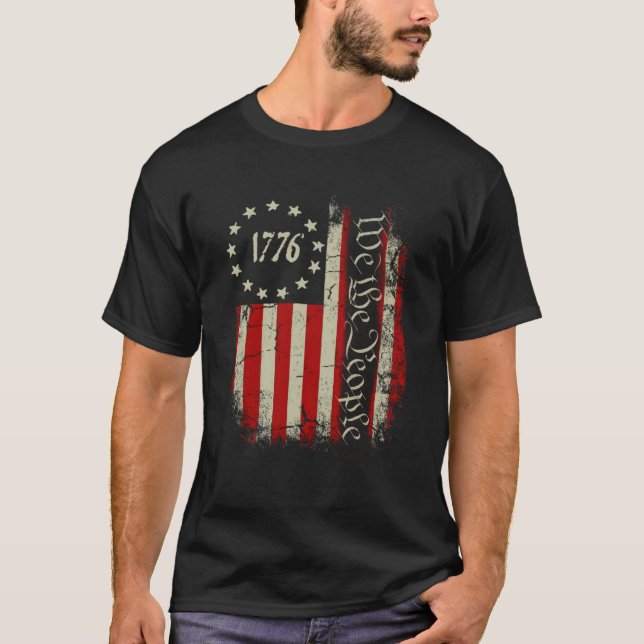 Camiseta 1776 La Constitución Patriótica Estadounidense de  (Anverso)