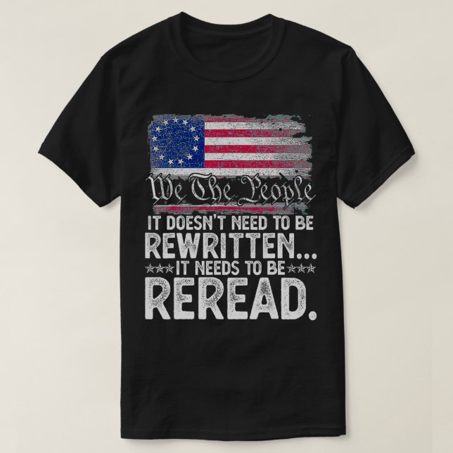 Camiseta 1776 Nosotros, el pueblo Betsy Ross 4 de julio (Diseño del anverso)