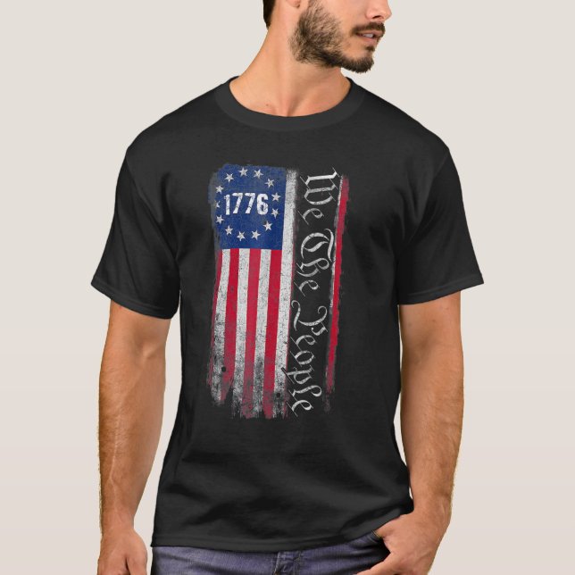 Camiseta 1776 Nosotros, El Pueblo Betsy Ross 4 De Julio Est (Anverso)