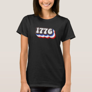 Camiseta 1776 Retro Julio 4 Bandera Estadounidense Patriota