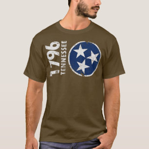 Camiseta 1776 Tennessee State Flag Retro Fade