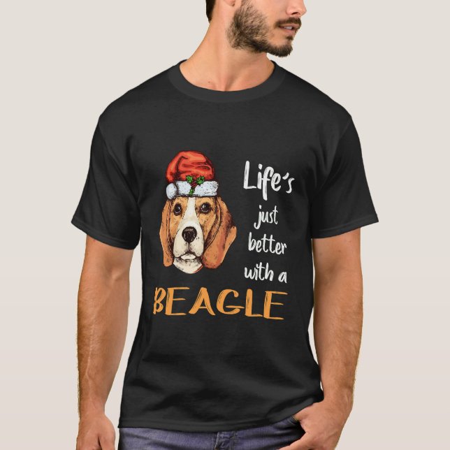 Camiseta 178 Una Vida Mejor Con Un Beagle (Anverso)