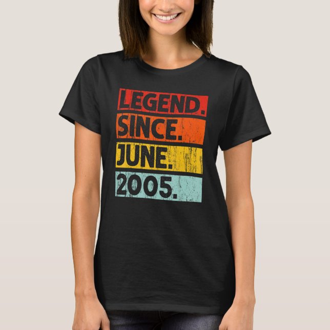 Camiseta 17.ª leyenda de cumpleaños desde junio de 2005 17  (Anverso)