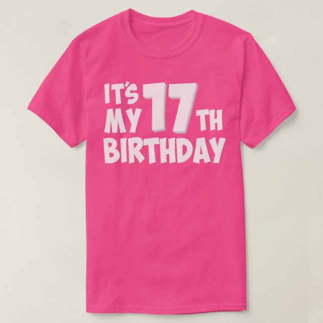 Camiseta 17.º cumpleaños (Diseño del anverso)