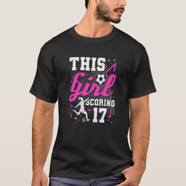 Camiseta 17.º cumpleaños de este Chica con 17 años de exper (Anverso)