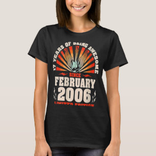 Camiseta 17.º cumpleaños de los amantes de la música guitar