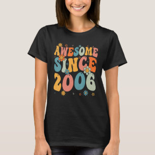 Camiseta 17.º cumpleaños increíble desde 2006 Retr de 17 añ