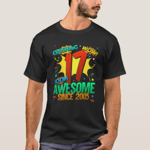 Camiseta 17.º Estilo Cómico De Cumpleaños Increíble Desde 2