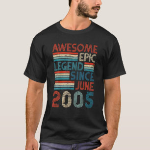 Camiseta 17.º Regalo De Cumpleaños Impresionante Leyenda Ép