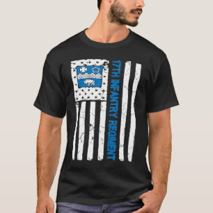 Camiseta 17.º régimen de infantería Bandera de Estados Unid