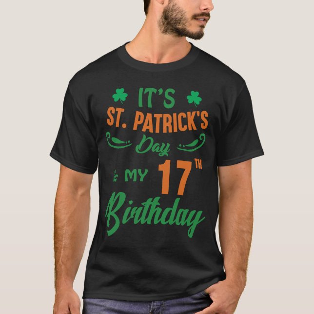 Camiseta 17 Aniversario de la Fiesta de San Patricio Hombre (Anverso)