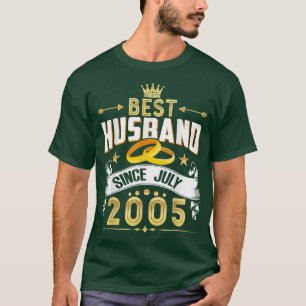Camiseta 17° Aniversario del Boda Mejor Esposo desde 2005