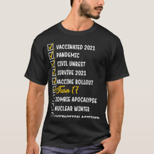 Camiseta 17 Aniversario Fiesta de cumpleaños de cuarentenas