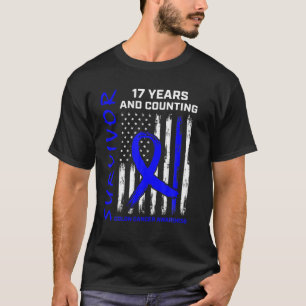 Camiseta 17 años Concienciación sobre el cáncer de colon