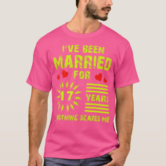 Camiseta 17 años de Boda Aniversario Regístrale ideas para 