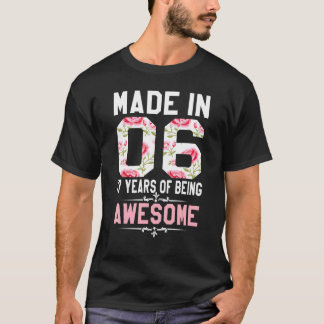 Camiseta 17 años de edad hecha en 2006 17º cumpleaños para