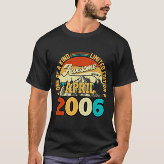 Camiseta 17 años de edad increíble desde abril de 2006 17º 