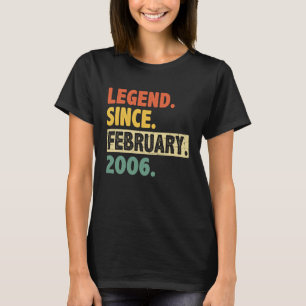 Camiseta 17 años de festividad desde febrero de 2006 17 año