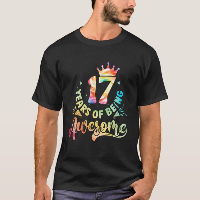 Camiseta 17 años de ser asombroso celebrando su decimosépti (Anverso)