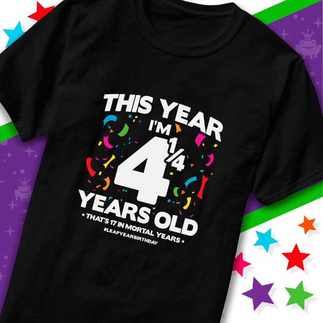 Camiseta 17 años mortales Año Salto Día 29 de febrero (Subido por el creador)