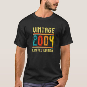 Camiseta 17 Años Para Hombres Vintage Retro 2004