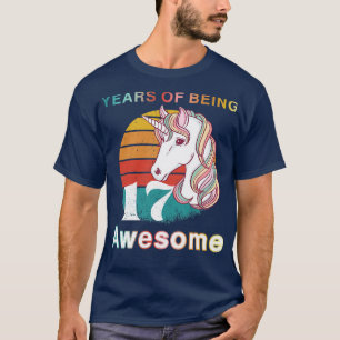 Camiseta 17 Años Vintage De Unicornio De Ser Un Increíble 1