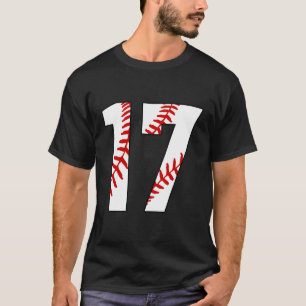 Camiseta 17 Beisbol Diecisiete Ventilador Favorito De La Ma