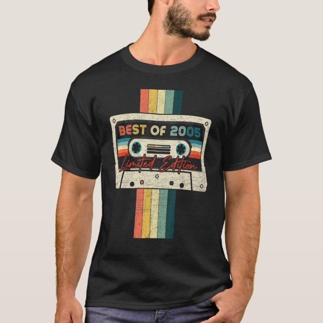 Camiseta 17 Cumpleaños Mejor De 2005 Cassette Tape Limited  (Anverso)